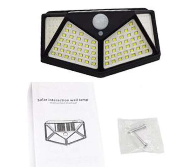 Motion Sensor Solar Powered Pathway Led Wall Lamp