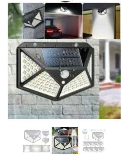 Motion Sensor Solar Powered Pathway Led Wall Lamp