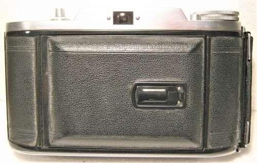 VOIGTLANDER BESSA 1 CAMERA CIRCA 1950 WITH VASKAR 1:4.5 / 105 LENS, LEATHER CASE NEEDS REPAIR