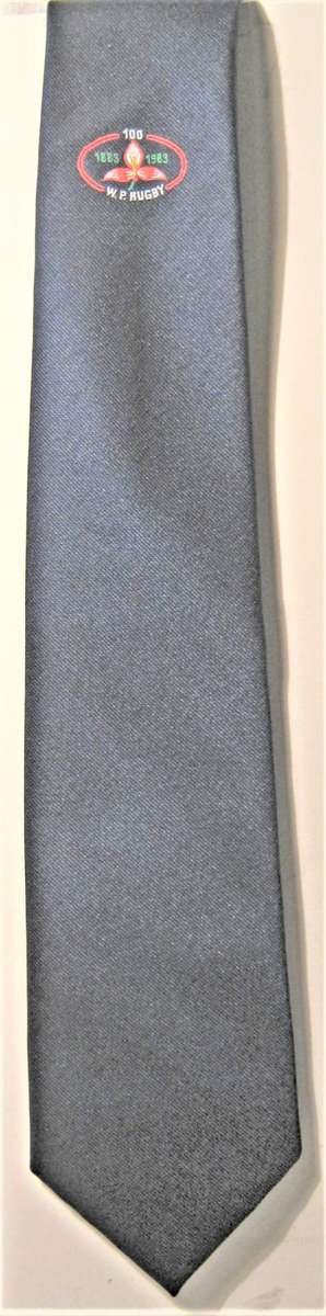 WESTERN PROVINCE RUGBY CENTENARY TIE 1883 - 1983 IN GOOD CONDITION