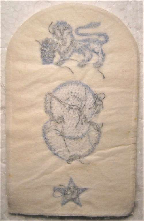 OLD S.A. NAVY DIVER PART 1 LATER PART 3 SUMMER UNIFORM SOULDER TITLE IN UNUSED CONDITION