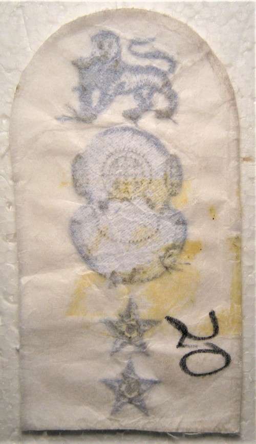 OLD S.A. NAVY DIVER INSTRUCTOR SUMMER UNIFORM SOULDER TITLE IN UNUSED CONDITION