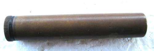 ORIGINAL WW1/WW2 BRITISH ARMY SMLE LEE ENFIELD RIFLE BRASS OIL BOTTLE IN GOOD CONDITION