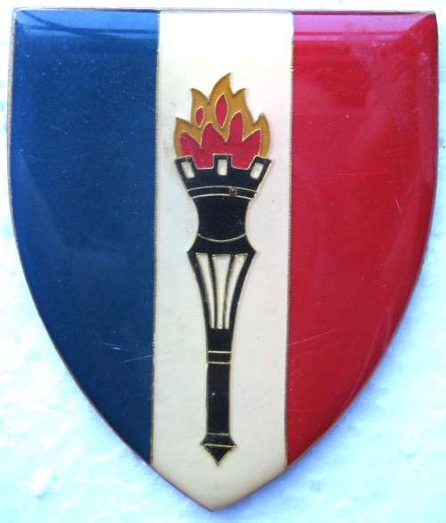 OLD SADF ORDINANCE SERVICES SCHOOL FLASH 2ND TYPE WITH PINS IN GOOD CONDITION