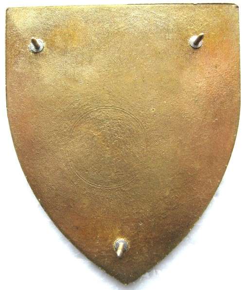 OLD S.A.D.F. 1 S.A. INFANTRY BATTALION RH FLASH WITH 3 PINS IN GOOD CONDITION