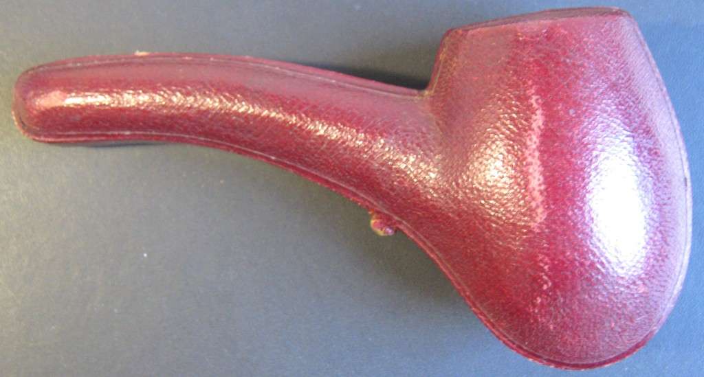OLD MEERSCHAUM PIPE WITHOUT STEM IN IT`S CASE IN VERY GOOD CONDITION