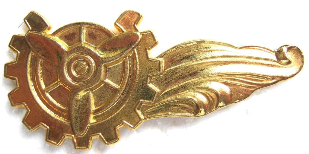 S.A. NAVY MARINE ENGINEERING OFFICERS, CHARGE CERTIFICATE-QUALIFIED BADGE IN UNUSED CONDITION