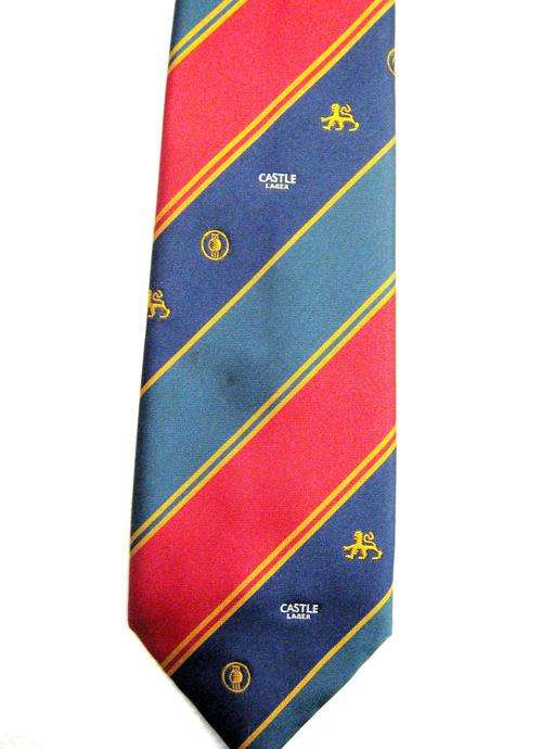 OLD SA CRICKET TIE WITH UNITED CRICKET BOARD EMBLEM FOR SERIES AGAINST ENGLAND