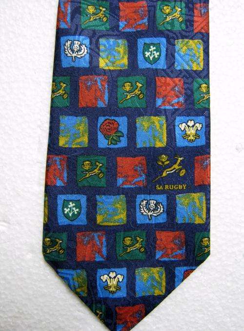 1996 - 2002 ERA SPRINBOKS vs ENGLAND, IRELAND, SCOTLAND, AND WALES RUGBY TIE IN GOOD CONDITION