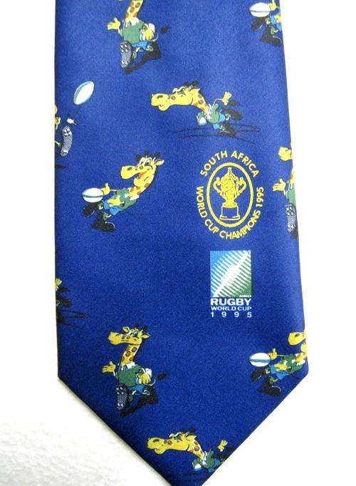 1995 RUGBY WORLD CUP TIE "SOUTH AFRICA WORLD CUP CHAMPIONS 1995" IN VERY GOOD CONDITION