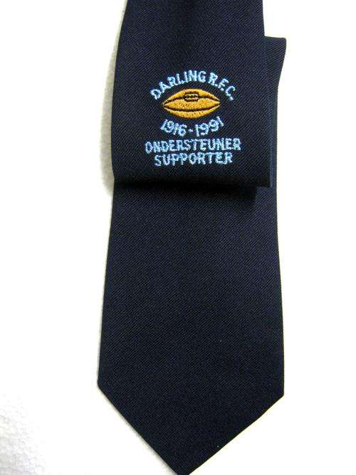 DARLING RUGBY FOOTBALL CLUB SUPPORTER (PIETER-DIRK UYS WAS THE HOOKER) TIE IN GOOD CONDITION