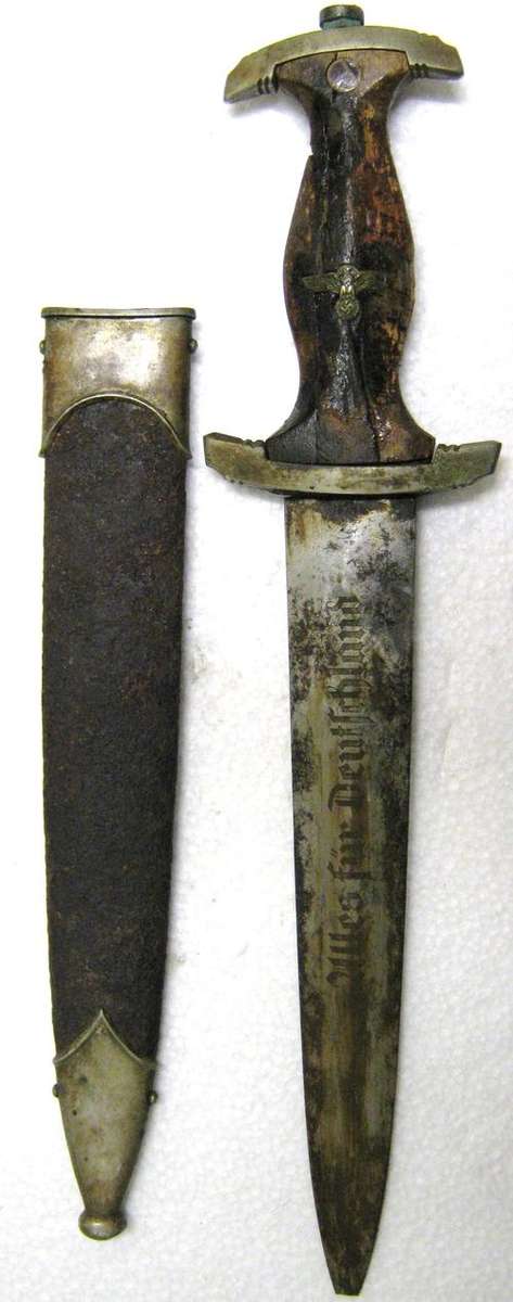 WW2 GERMAN SA (STURM ABTEILUNG) DAGGER - WAS FOUND ON THE BANKS OF THE INN RIVER IN THE 1960'S