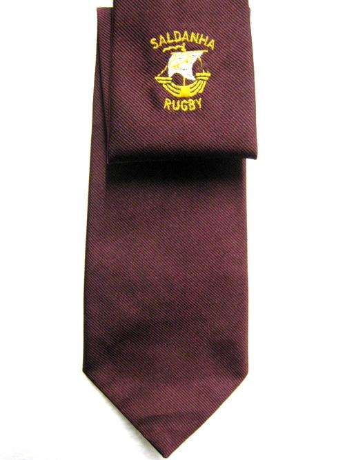SALDANHA RUGBY CLUB TIE IN GOOD CONDITION