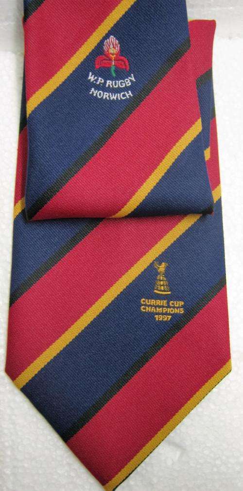 WESTERN PROVINCE CURRIE CUP CHAMPIONS 1997 TIE IN GOOD CONDITION