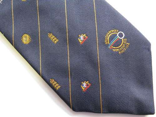 1992 CRICKET WORLD CUP TIE WITH OLD UCB EMBLEM - Good condition