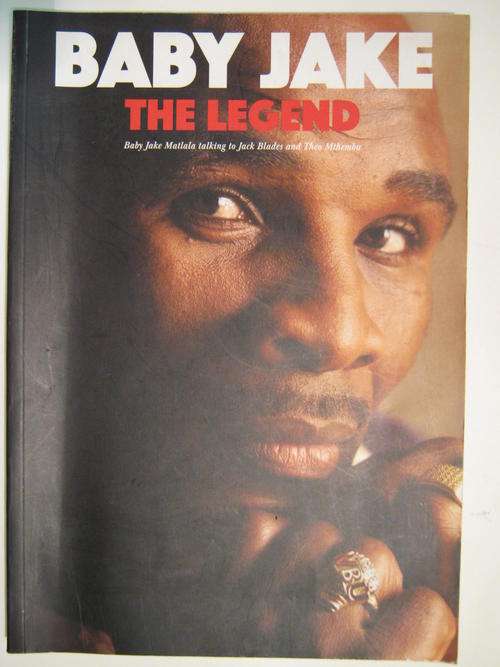 AUTOGRAPHED COPY OF "BABY JAKE THE LEGEND" - Signed by him and written by Jack Blades & Theo Mthemba