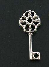 Key Charm - 26x11mm - Scrapbooking Embellishment, Crafts or Jewelry