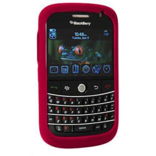 Crazy R1 Start!!! BlackBerry Bold 9000 Silicone Skin Cover - Red