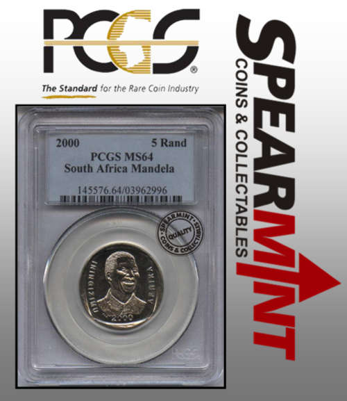 High Grade!!! - Graded 2000 Mandela R5 - MS64 - PCGS