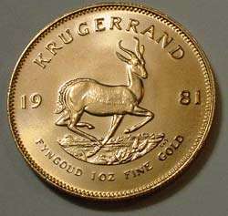 1/4 Oz Kruger Rand 22ct Gold
