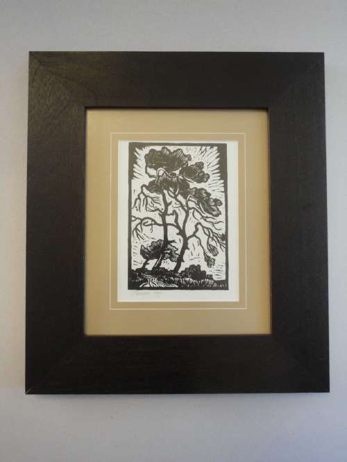 Gregoire Boonzaier Linocut . Signed/Dated