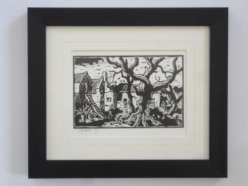 Gregoire Boonzaier Linocut  Signed and Dated
