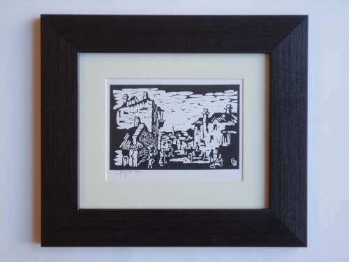 Gregoire Boonzaier Linocut  Signed and Dated