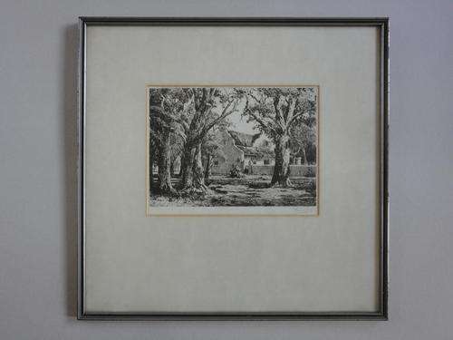 Tinus de jongh  Etching Signed   "Steynberg Cape"