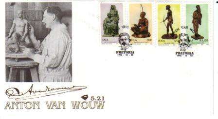 Anton Van Wouw  - FIRST DAY COVER