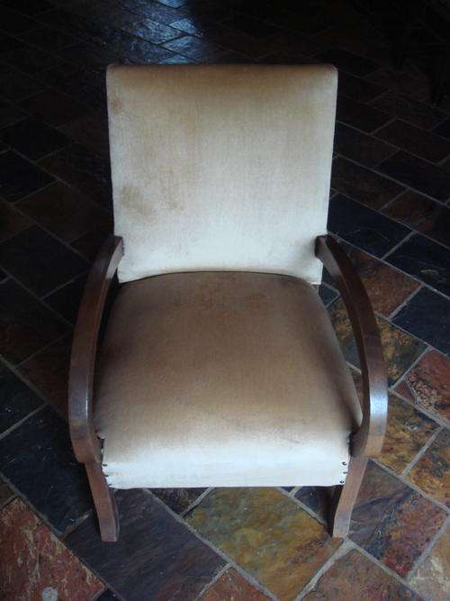 Art Deco Chair and Two Work Chairs.    3 Antique Chairs.       R8500