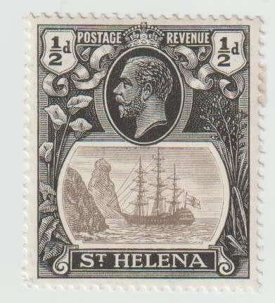 st helena half d broken mast hinge mark