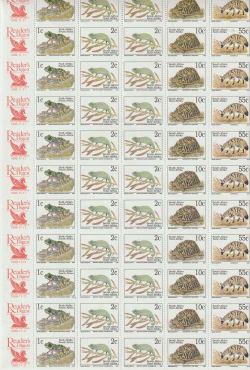 readers digest full sheets x 5 mnh uncut