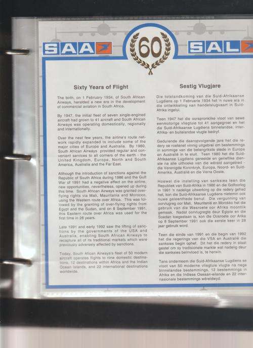 saa 60 years complete set