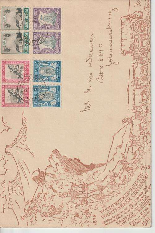 voortrekker centenary  6 covers agtersnek folded see scans