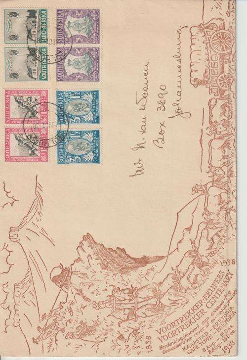 voortrekker centenary  6 covers agtersnek folded see scans
