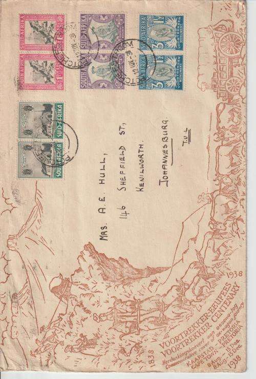 voortrekker centenary  6 covers agtersnek folded see scans