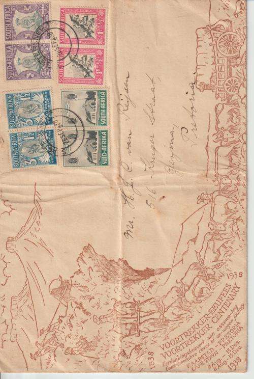 voortrekker centenary  6 covers agtersnek folded see scans