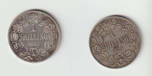 z a r 1895 1s coins x2 bid per coin see scans