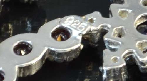 GENUINE RHODOLITE GARNET & AMETHYST 925 SILVER EARRINGS