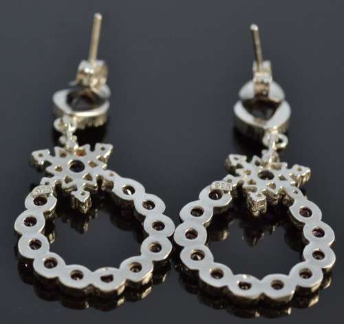 GENUINE RHODOLITE GARNET & AMETHYST 925 SILVER EARRINGS