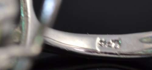 AMAZING GENUINE SMOKY QUARTZ AND AGATE &PERIDOT 925 SILVER RING SIZE 7.5