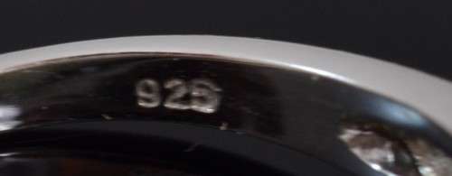 GENUINE FIRE BLUE MOONSTONE TANZANITE 925 SILVER RING SIZE 8