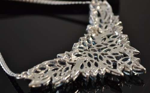 GENUINE TOP QUALITY BLUE TOPAZ 925 SILVER NECKLACE