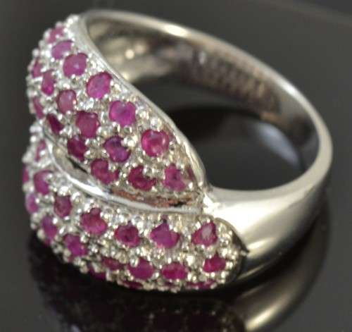 REAL RICH PINK RUBY RING SIZE 8