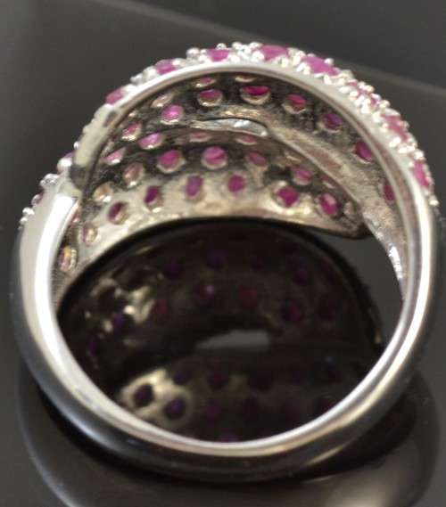 REAL RICH PINK RUBY RING SIZE 8