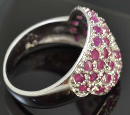 REAL RICH PINK RUBY RING SIZE 8