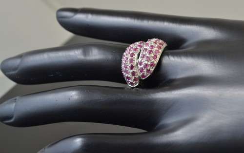 REAL RICH PINK RUBY RING SIZE 8