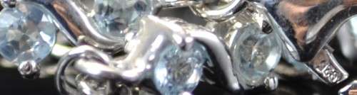 GENUINE SKY BLUE TOPAZ 925 SILVER BRACELET