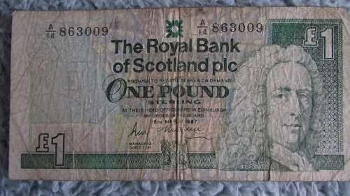 BANK OF SCOTLAND : 3 X 1 POUND NOTES : VARIOUS ISSUES