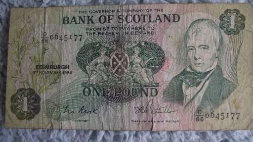 BANK OF SCOTLAND : 3 X 1 POUND NOTES : VARIOUS ISSUES